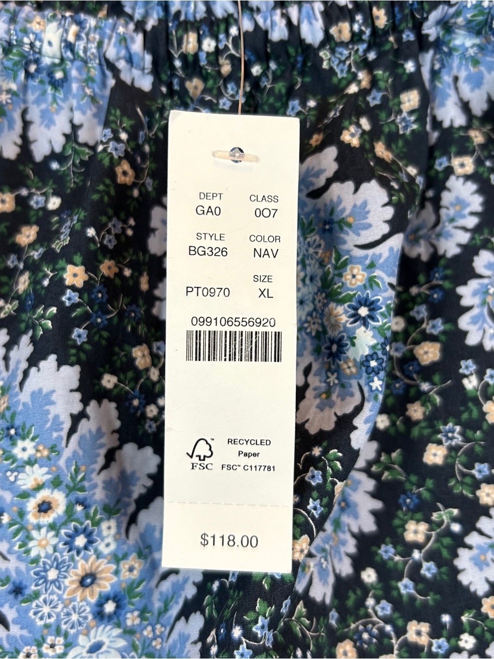 NWT J. Crew Collection Tie Shoulder Tank In Ratti Pacific Paisley - Picture 6 of 11